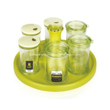 E-friendly 6Pcs Seasoning Jar Oil Pot
